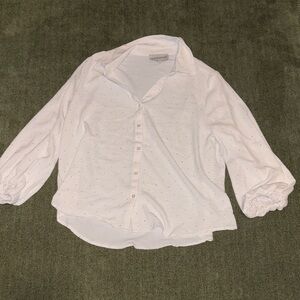 White Button-Up Blouse